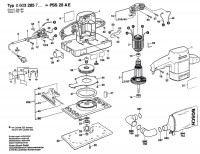 Bosch 0 603 285 703 Pss 28 Ae Orbital Sander 230 V / Eu Spare Parts